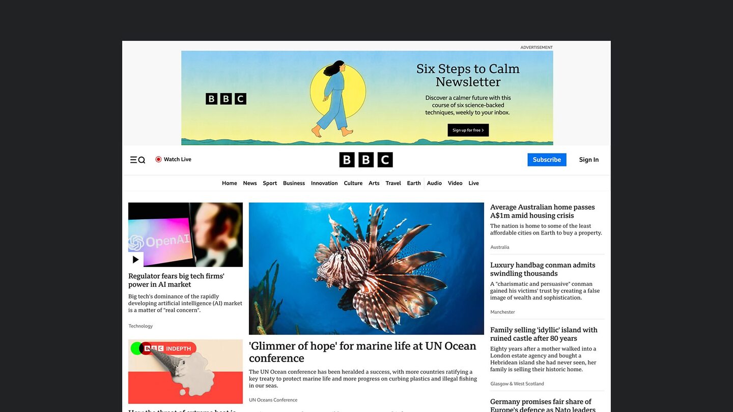 BBC launches pay model for US website